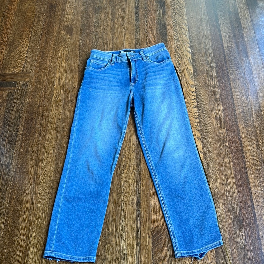 KUT from the cloth high rise Elizabeth crop straight leg